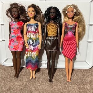 Colorful Fashion Dolls Set